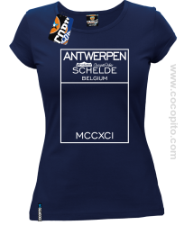 Antwerpen Belgium Schelde - koszulka damska