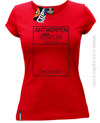 Antwerpen Belgium Schelde- koszulka damska fr