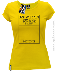 Antwerpen Belgium Schelde - koszulka damska d