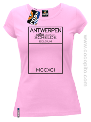 Antwerpen Belgium Schelde- koszulka damska