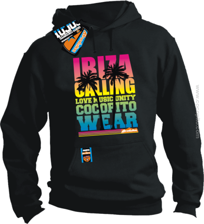 IBIZA CALLING Love Music Unity COCOPITO Wear - bluza męska 4