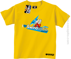 I love Świnoujście Windsurfing - Koszulka dziecięca żółta 