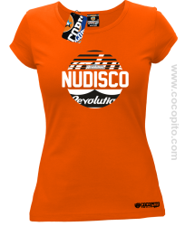 NU Disco Revolution Kula - Koszulka damska pomarańcz 