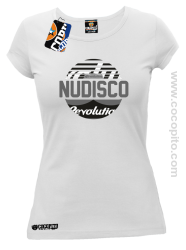 NU Disco Revolution Kula - Koszulka damska biała 