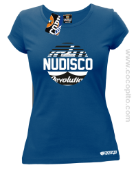 NU Disco Revolution Kula - Koszulka damska niebieska 