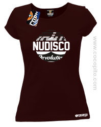 NU Disco Revolution Kula - Koszulka damska brąz 