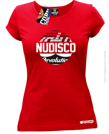 NU Disco Revolution Kula - Koszulka damska czerwona 