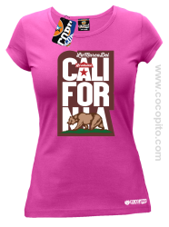 California Bear Symbol - Koszulka damska fuchsia 