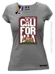 California Bear Symbol - Koszulka damska szara 