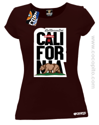 California Bear Symbol - Koszulka damska brąz 