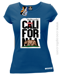 California Bear Symbol - Koszulka damska niebieska 
