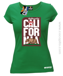 California Bear Symbol - Koszulka damska zielona 