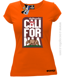 California Bear Symbol - Koszulka damska pomarańcz 