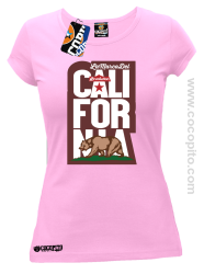 California Bear Symbol - Koszulka damska jasny róż 
