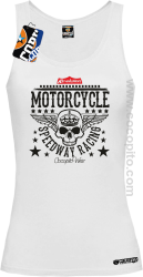 Motorcycle Crown Skull Speedway - Top damski  biały 