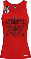 Motorcycle Crown Skull Speedway - Top damski  czerwony 